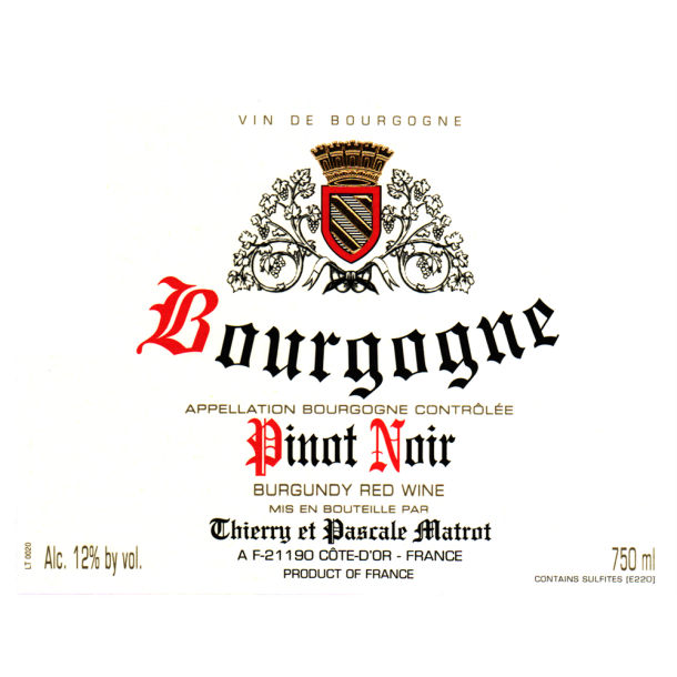 2022 Bourgogne Rouge, Domaine Matrot