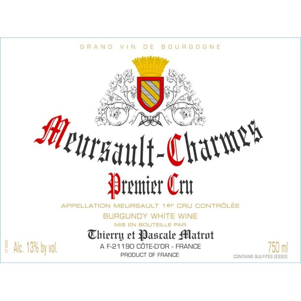 2022 Meursault 1er Cru, Charmes, Domaine Matrot