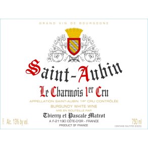 2022 Saint-Aubin 1er Cru Blanc, Le Charmois, Domaine Matrot