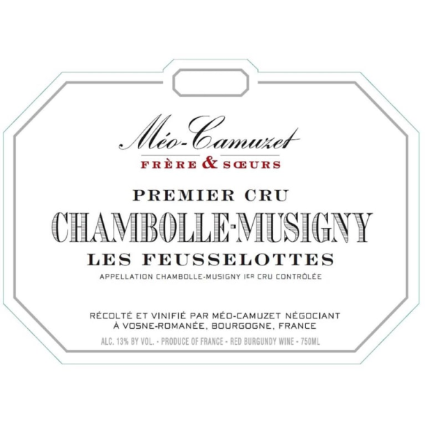 2022 Chambolle-Musigny 1er Cru, Les Feusselottes, Mo-Camuzet Frre &amp; Soeurs