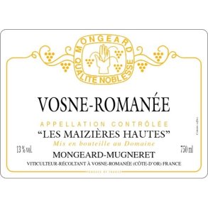 2023 Vosne-Romane, Les Maizires Hautes, Domaine Mongeard-Mugneret