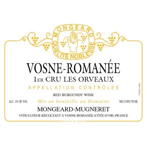 2021 Vosne-Romane 1er Cru, Les Orveaux, Domaine Mongeard-Mugneret