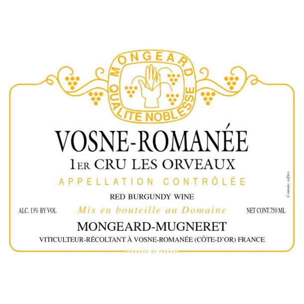 2021 Vosne-Romane 1er Cru, Les Orveaux, Domaine Mongeard-Mugneret