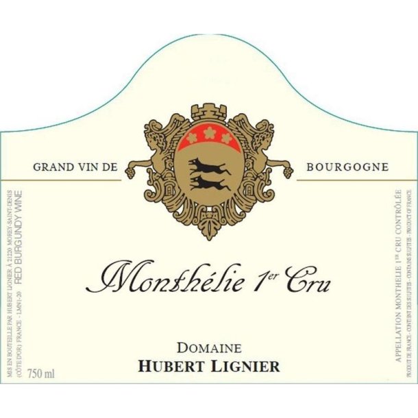 2020 Monthlie 1er Cru Rouge, Domaine Hubert Lignier