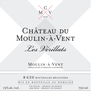 2020 Moulin--Vent, Les Vrillats, Chteau du Moulin--Vent