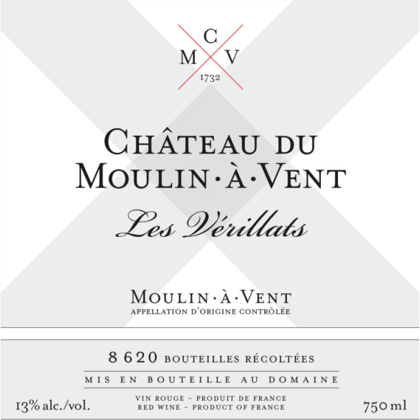 2020 Moulin--Vent, Les Vrillats, Chteau du Moulin--Vent