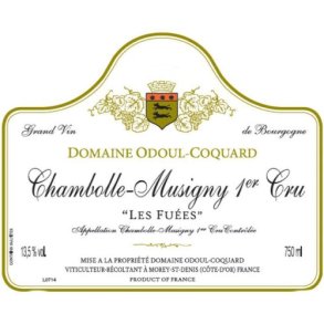 2018 Chambolle-Musigny 1er cru, Les Fues, Domaine Odoul-Coquard