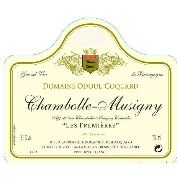 2018 Chambolle-Musigny, Les Fremires, Domaine Odoul-Coquard