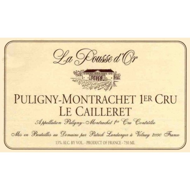 2018 Puligny-Montrachet 1er Cru, Le Cailleret, Domaine de la Pousse d'Or