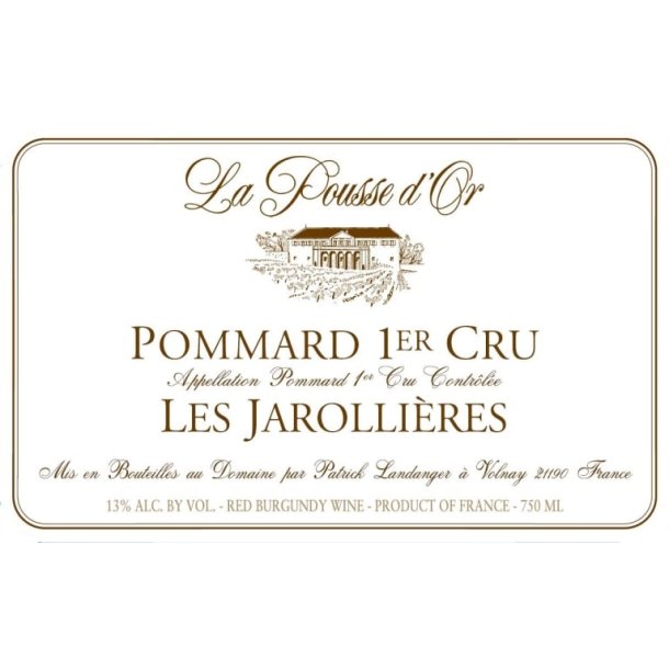 2018 Pommard 1er Cru, Les Jarollires, Domaine de la Pousse d'Or