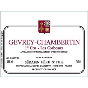 2017 Gevrey-Chambertin 1er Cru, Les Corbeaux, Domaine S�rafin