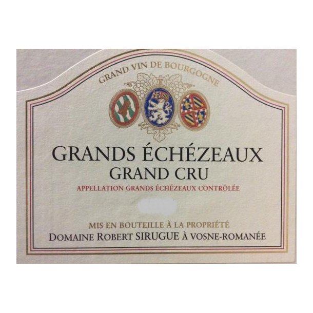 2016 Grands chzeaux Grand Cru, Domaine Robert Sirugue