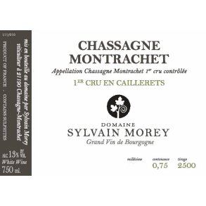 2021 Chassagne-Montrachet 1er Cru Blanc, En Caillerets, Domaine Sylvain Morey