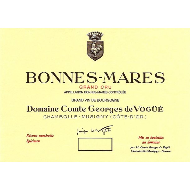 2022 Bonnes-Mares Grand Cru, Domaine Comte Georges de Vog