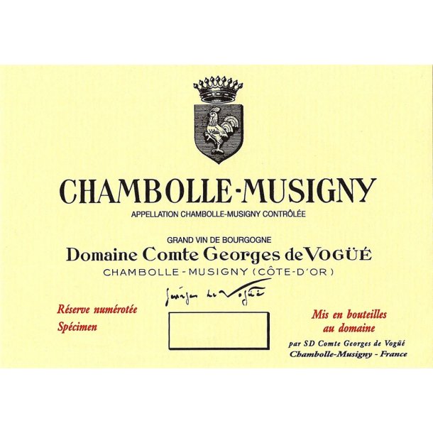 2022 Chambolle-Musigny, Domaine Comte Georges de Vog