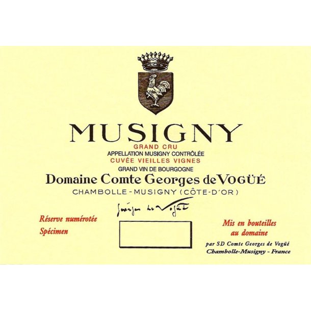 2012 Musigny Grand Cru, Domaine Comte Georges de Vog